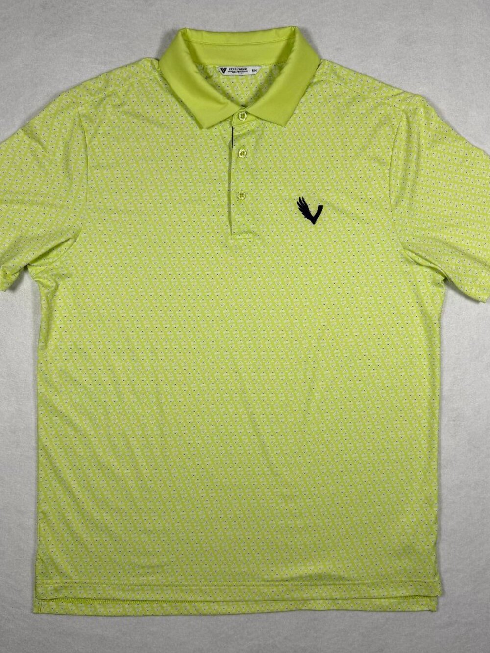 Levelwear Golf Polo with Martini glass print Like New Size: Medium